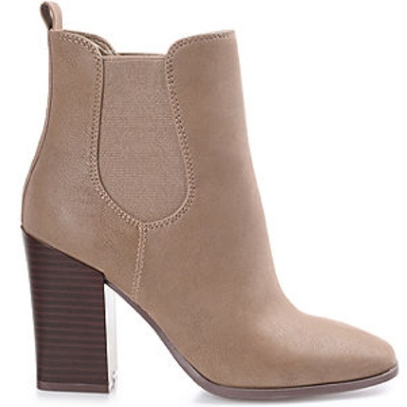 Journee Collection Women Maxxie Stacked Booties Size 10 Tan Coastal Cowgirl - Picture 11 of 13